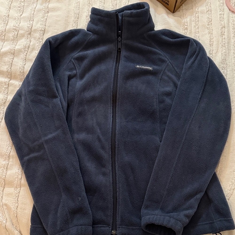 Columbia Womens Dark Blue Fleece Jacket